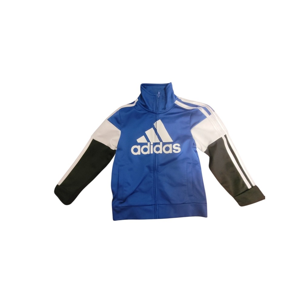 Adidas Boys Blue Full Zip‎ Track Jacket Size 5